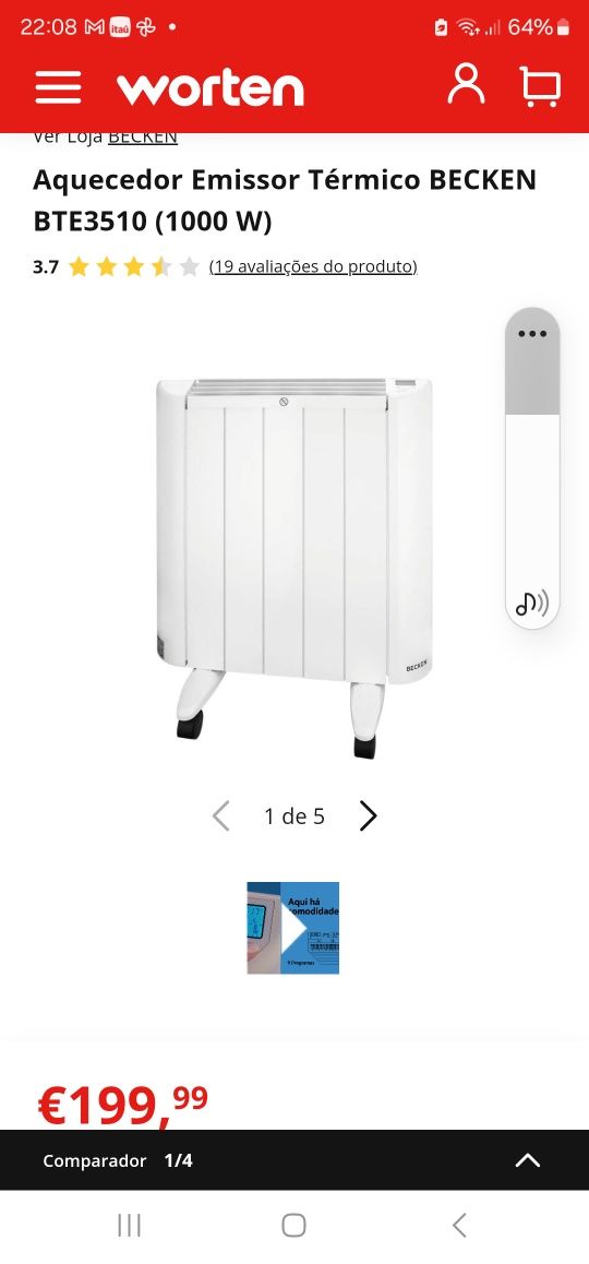 Aquecedor Becken pouco uso