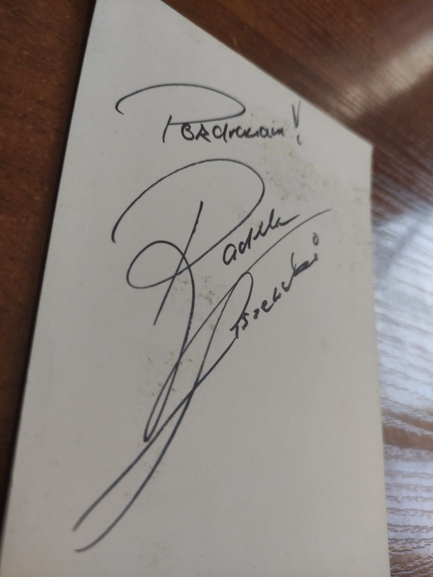 Autograf, podpis Radosław Radek Liszewski Weekend Muzyka Kolekcja PL