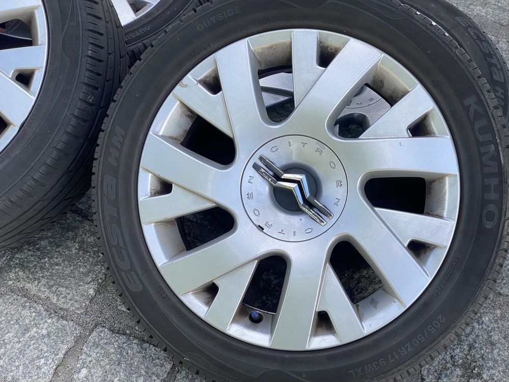 Alufelgi 17 Citroen C4 C3 opony 205/50 R17 koła 4x108