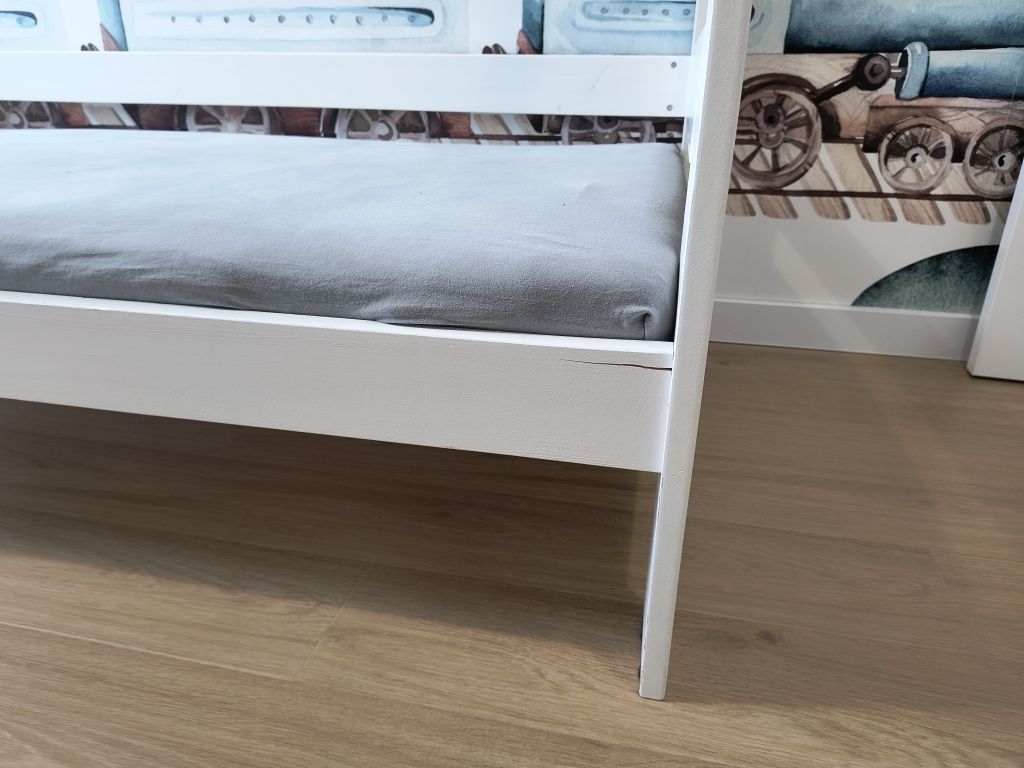 Łóżko domek z szufladą 160x80 i materacem FDM
