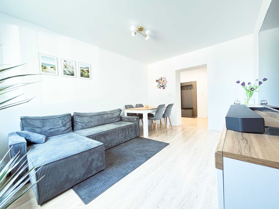 nowoczesne 2 pokoje z dużą kuchnią, ogródek, piwnica, komórka