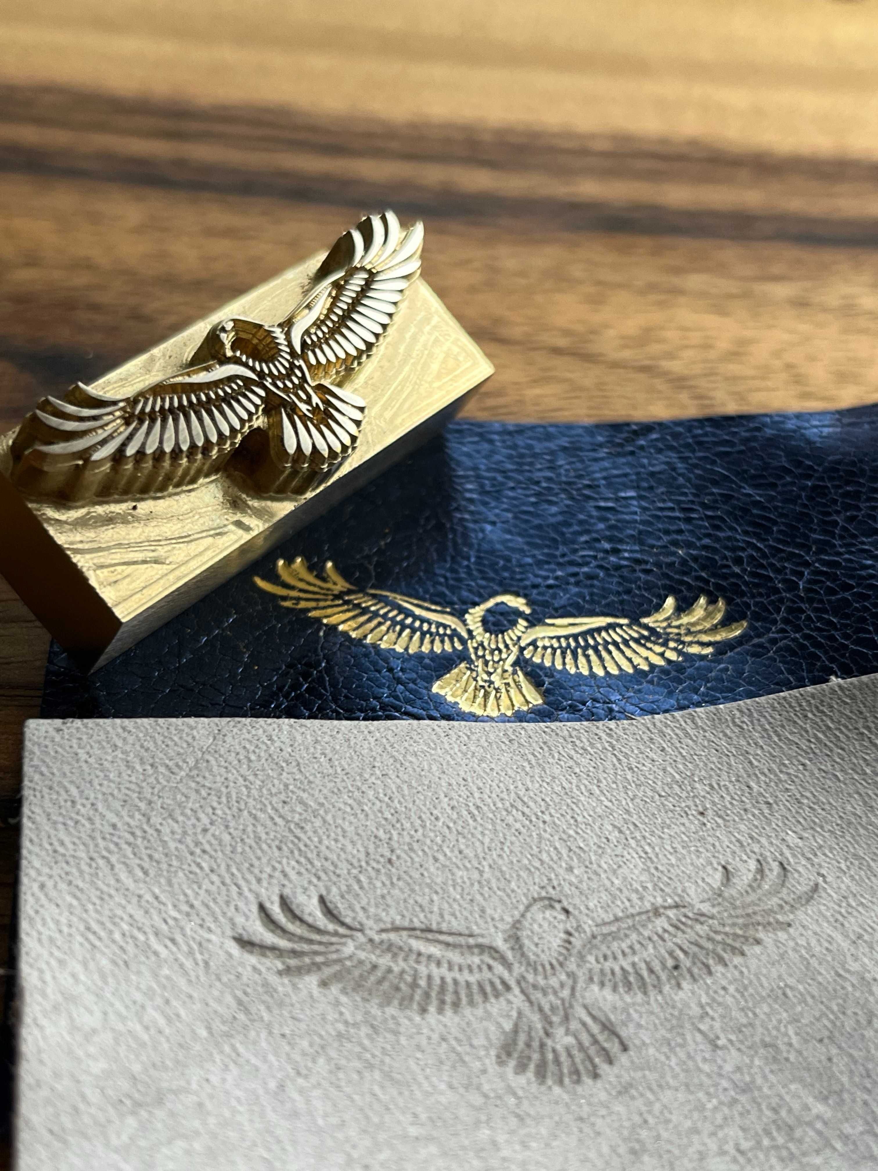 Hot stamp stempel grawer logo do znakowania tłoczenia skóry drewna