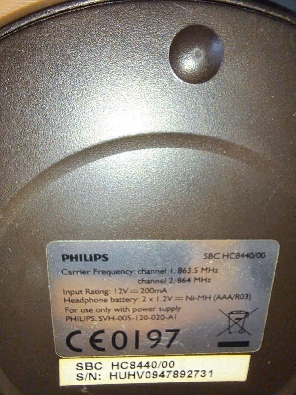 Philips ac/dc adaptor adapter  zasilacz svh-005 plus stacja sbc hc8442