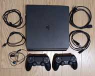 PS4 Slim 1TB + 2 comandos + 4 jogos