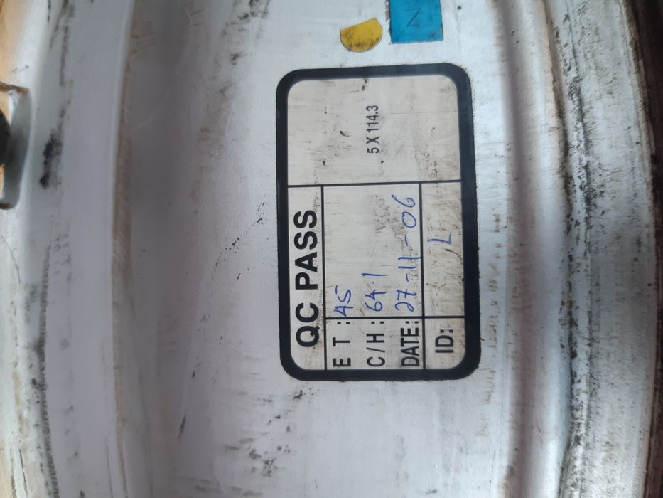Продам диски 5×114.3 r16