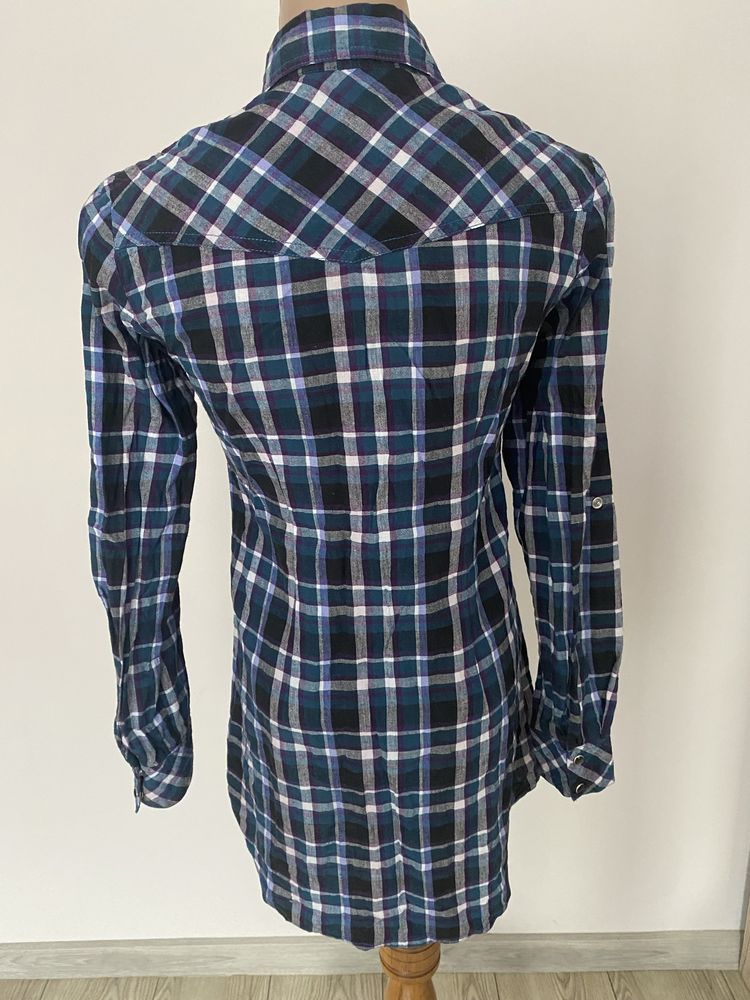 Koszula w krate Dorothy Perkins S/36 w kratke ciążowa długa tunika