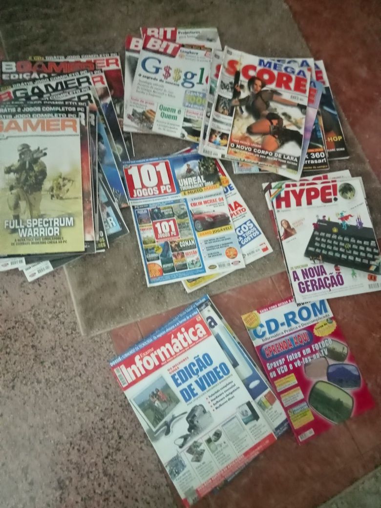 Revistas (informática, jogos, etc)