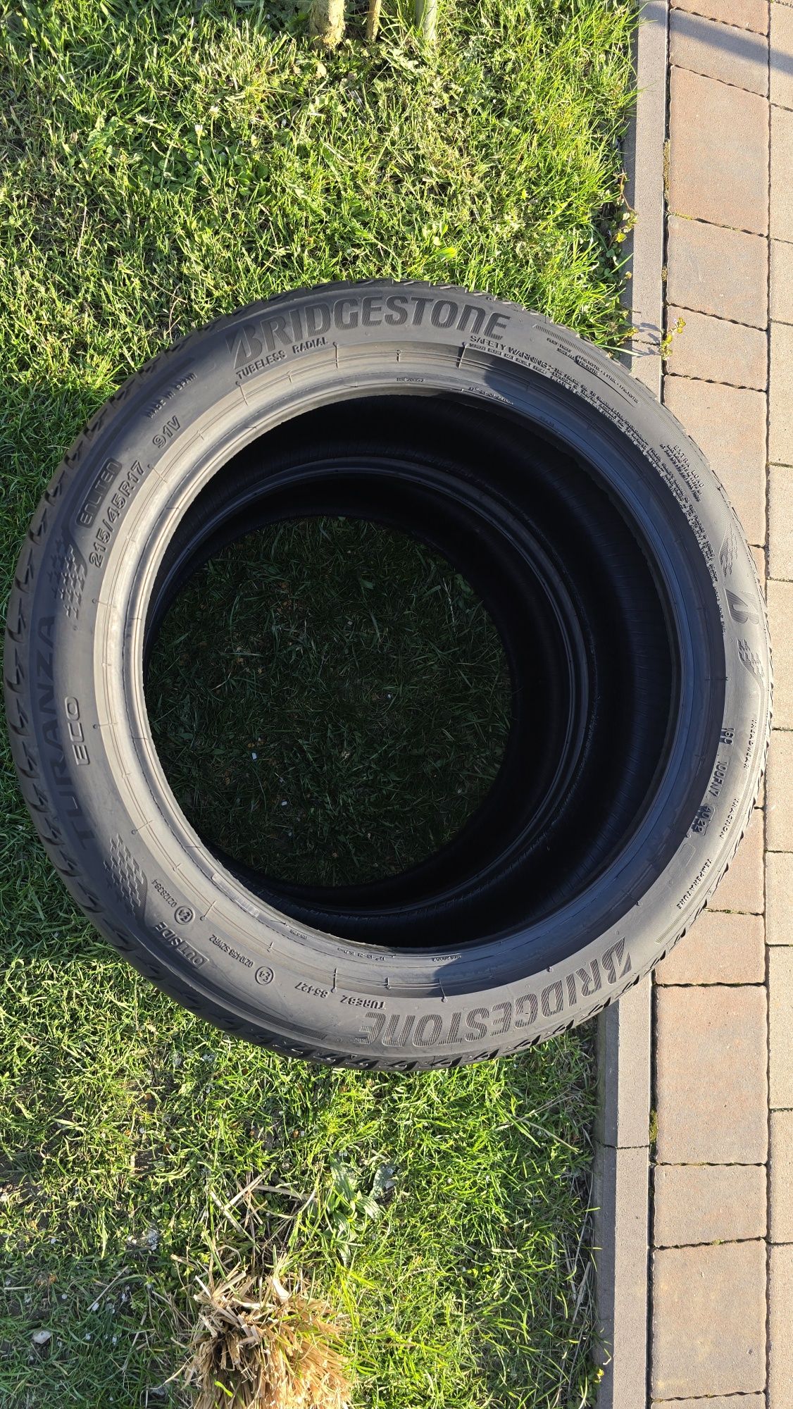 Opony 215/45R17 letnie Bridgestone. Idealne 2022r! Wysyłka, montaż.