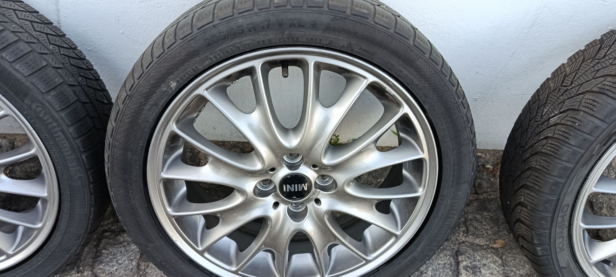 Jantes 17 mini John Cooper Works originais 4*100 com pneus 205/45/17