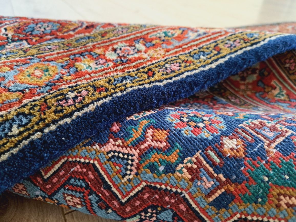 Przepiękny ręcznie tkany wełniany chodnik Bidjar 75x315cm jak nowy!