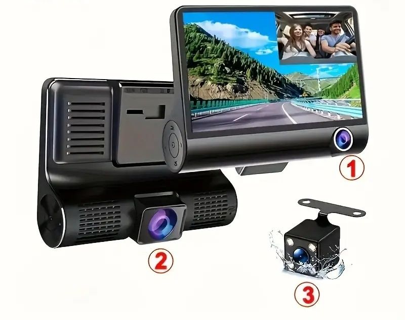 Wodeorejestrator Full HD 1080p z tylną kamerą kamera samochodowa