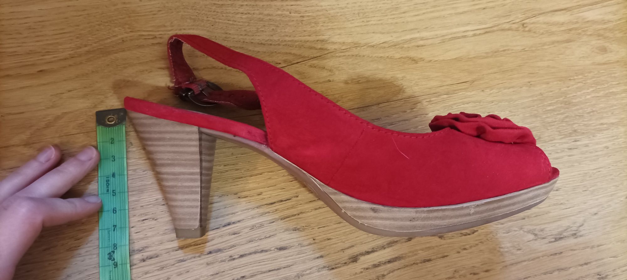 Marco Tozzi buty czółenka wizytowe eleganckie damskie galowe 37 peep