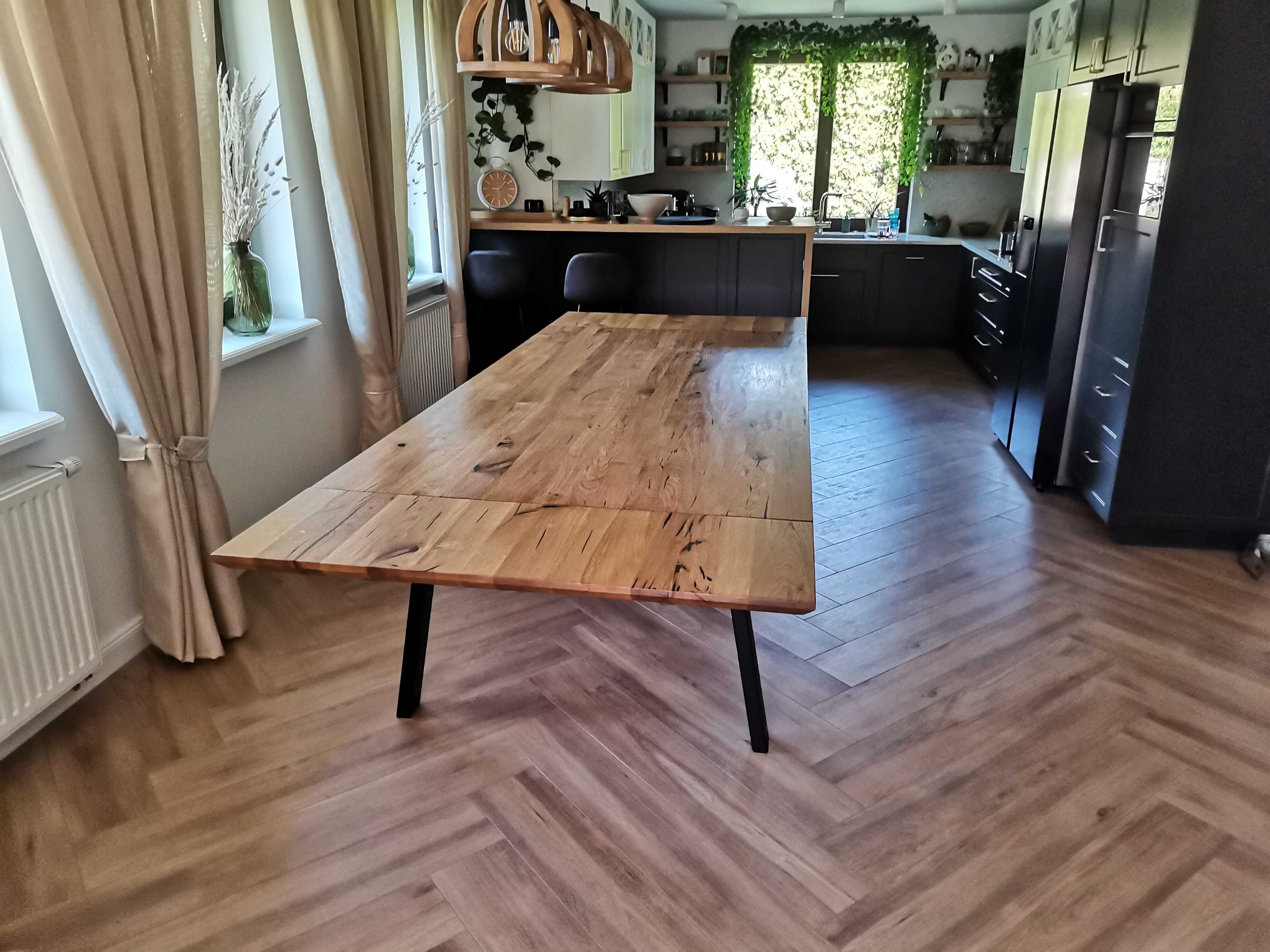 Stół dębowy prostokątny loft