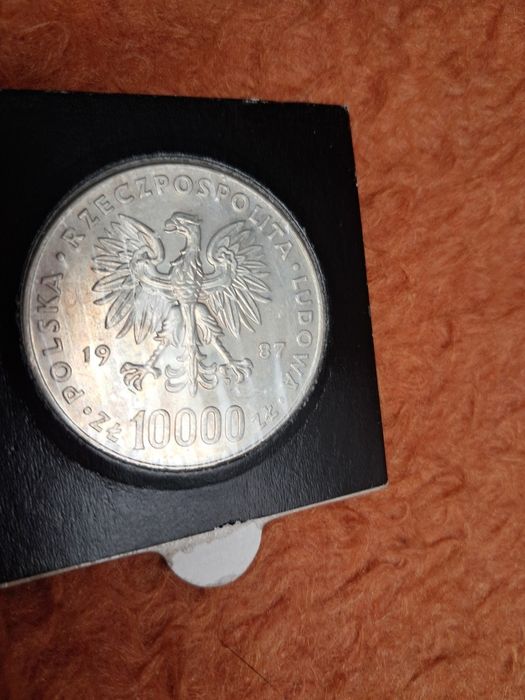 Srebrna moneta z Papiezem Jąnem Pawłem II