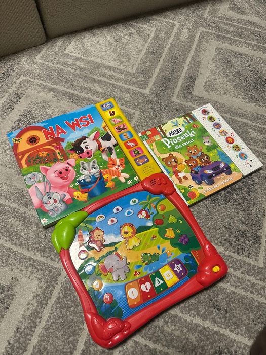 Sprzedam 2 muzyczne książeczki i tablet muzyczny.