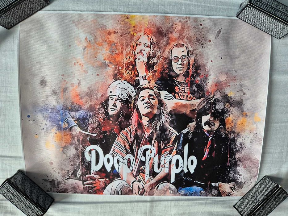 Plakat/obraz na płótnie poliestrowym Deep Purple