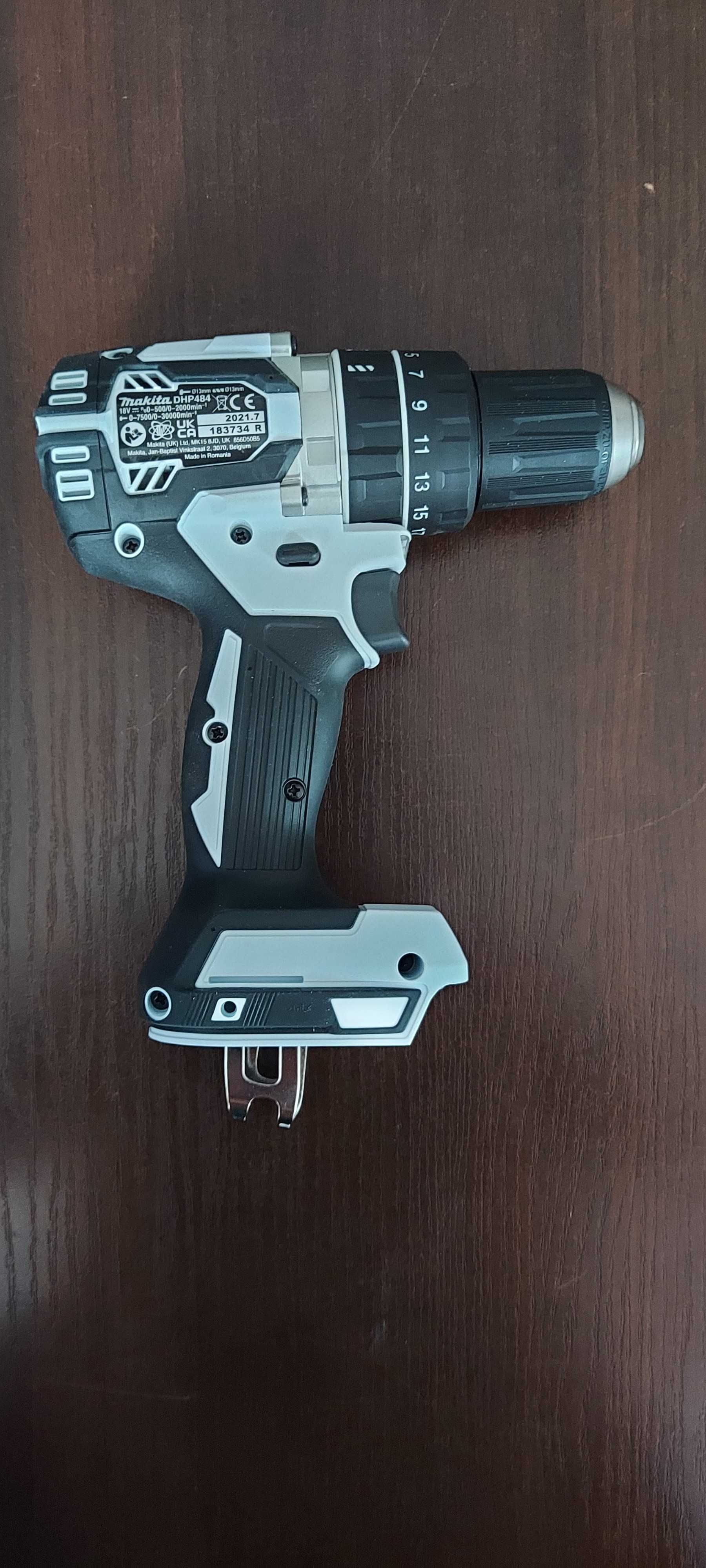 NOWA MAKITA DHP484 18V wiertarko-wkrętarka udarowa biała z 08.2024r.