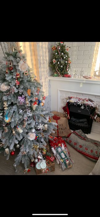 Шикарна Ковалівська засніжена ялинка 1.80 м