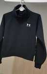 Bluza czarna XS Under Armour damska 34 crop top krótka bawełna