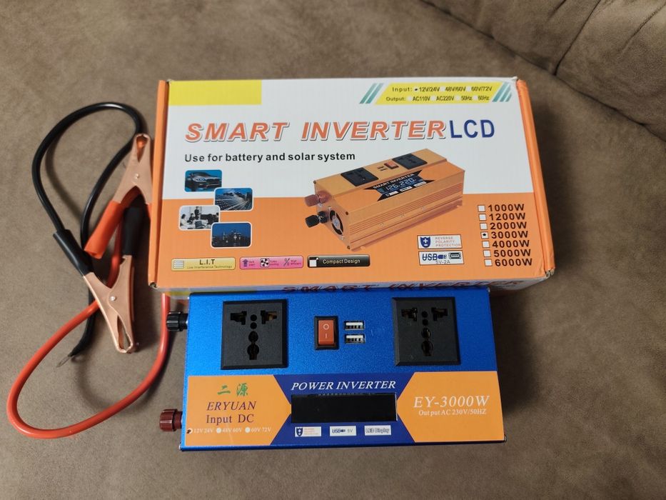 інвертор eryuan 3000w 12/24v на 220v