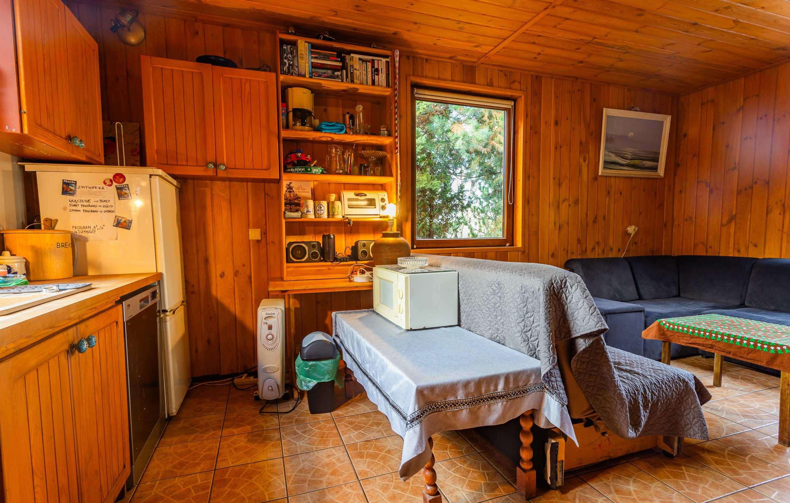 Domek Sauna i Działka w Dąbrówce pod Lublinem.ognisko grill spokój
