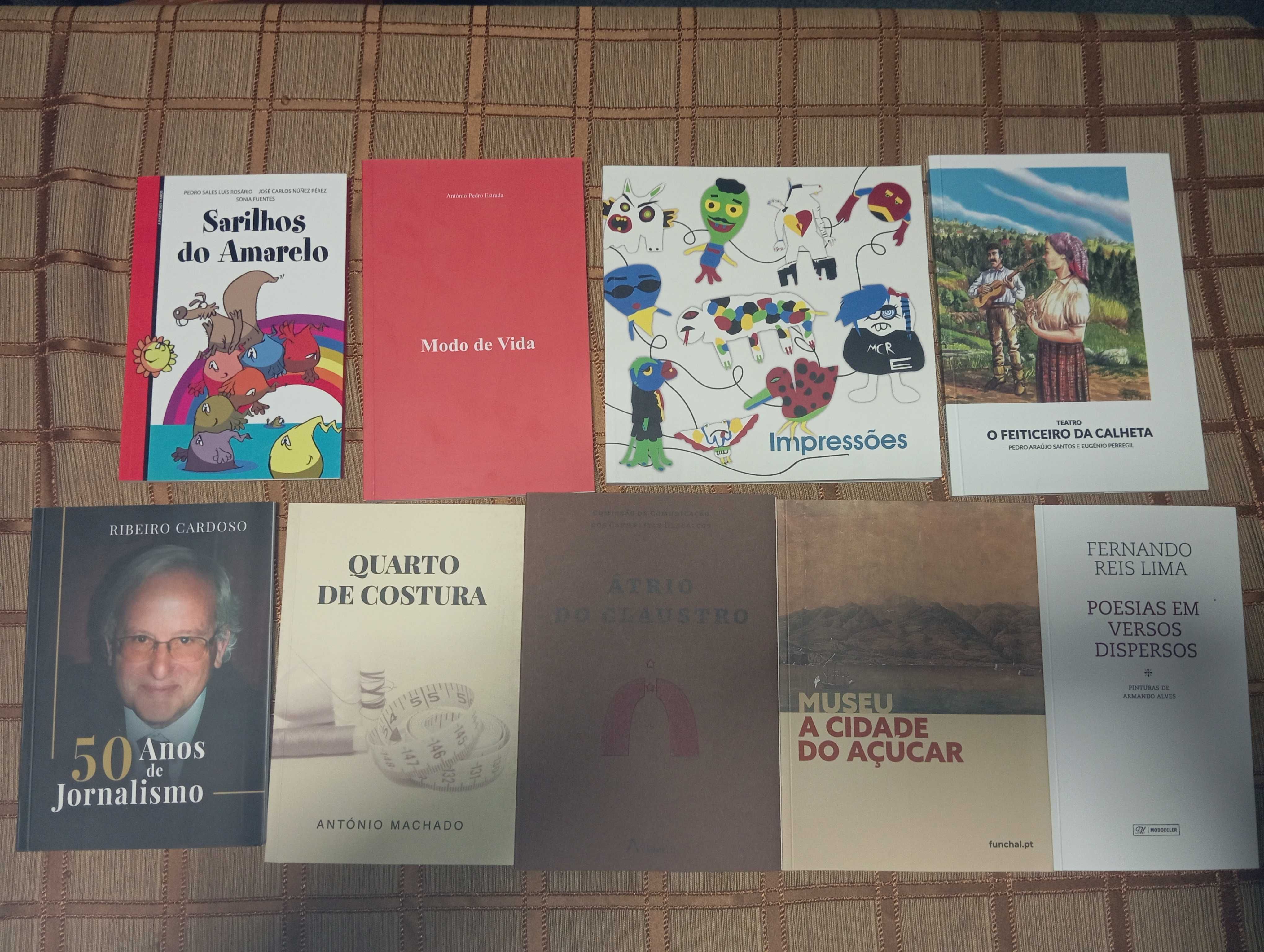 Livros, poesia, desenhos animados, culinária, etc..