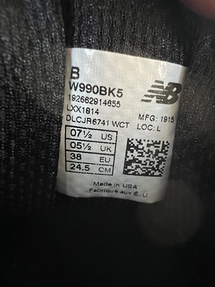 Кроссовки Оригінал New Balance 990V5 38р.24.5см.