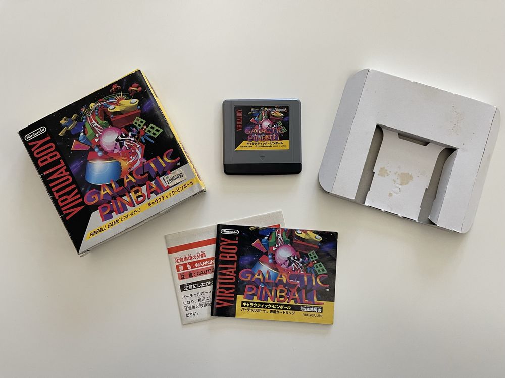 Galactic Pinball Nintendo Virtual Boy komplet