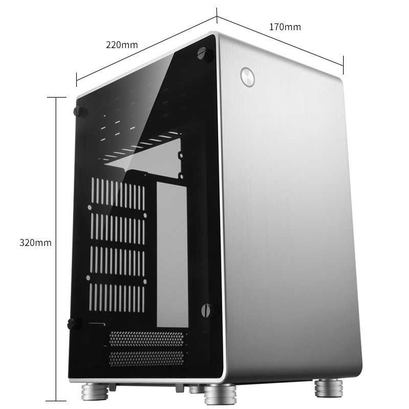 корпус компьютерный Mini-ITX Jonsbo U1 Plus серебристый