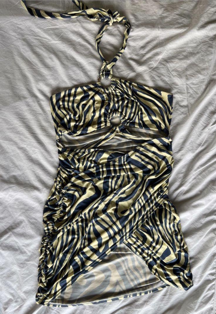 Sukienka mini bodycon, Missguided, rozm. XXL, zwierzęce wzory