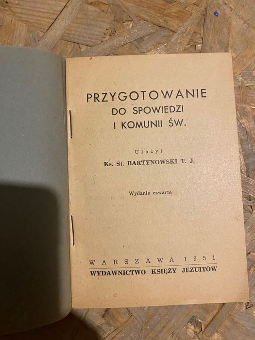 Przygotowanie do spowiedzi i komunii św. 1951