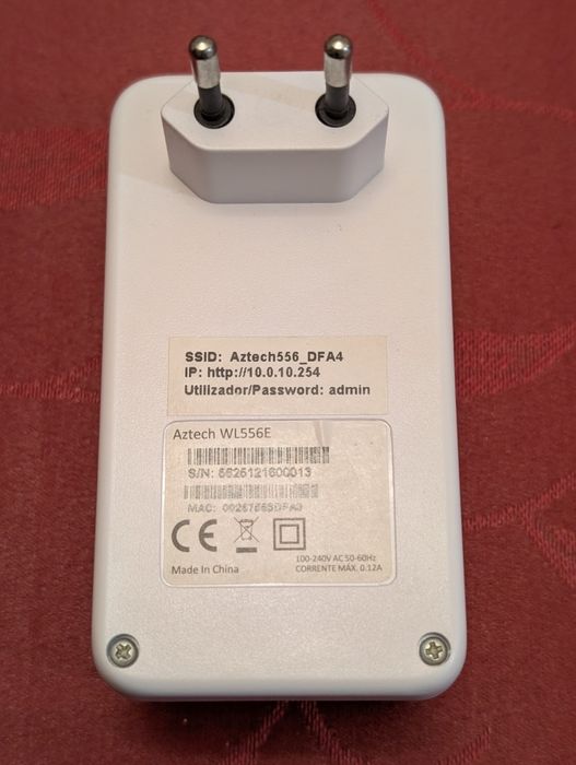 Repetidor WIFI Aztech WI556E