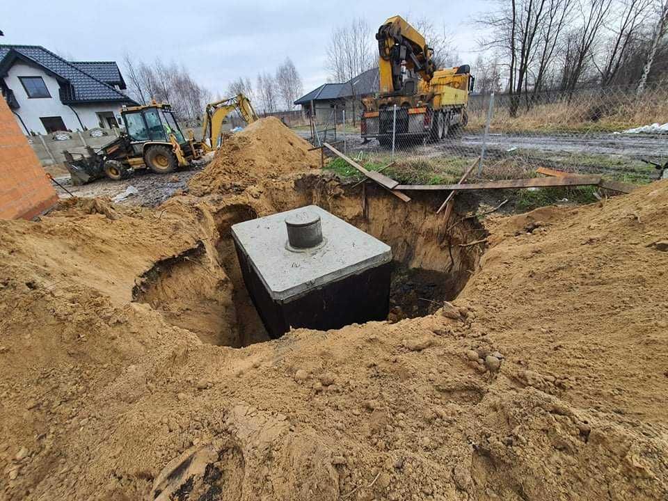 SZAMBA Betonowe z WYKOPEM Zbiorniki na SZAMBO Kompleksowo 6,8,10, 12m3