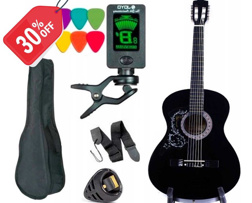 Nowa GITARA Klasyczna Akustyczna 4/4 *44 Początkująca | WYPRZEDAŻ -20%