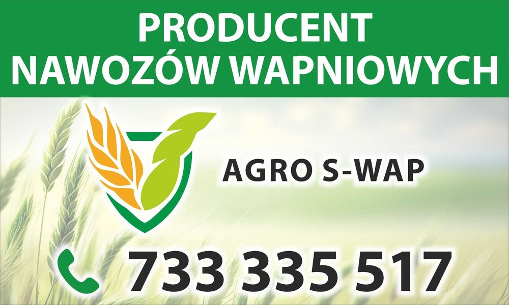 Wapno nawozowe granulowane magnezowe węglanowe czarna kreda PRODUCENT