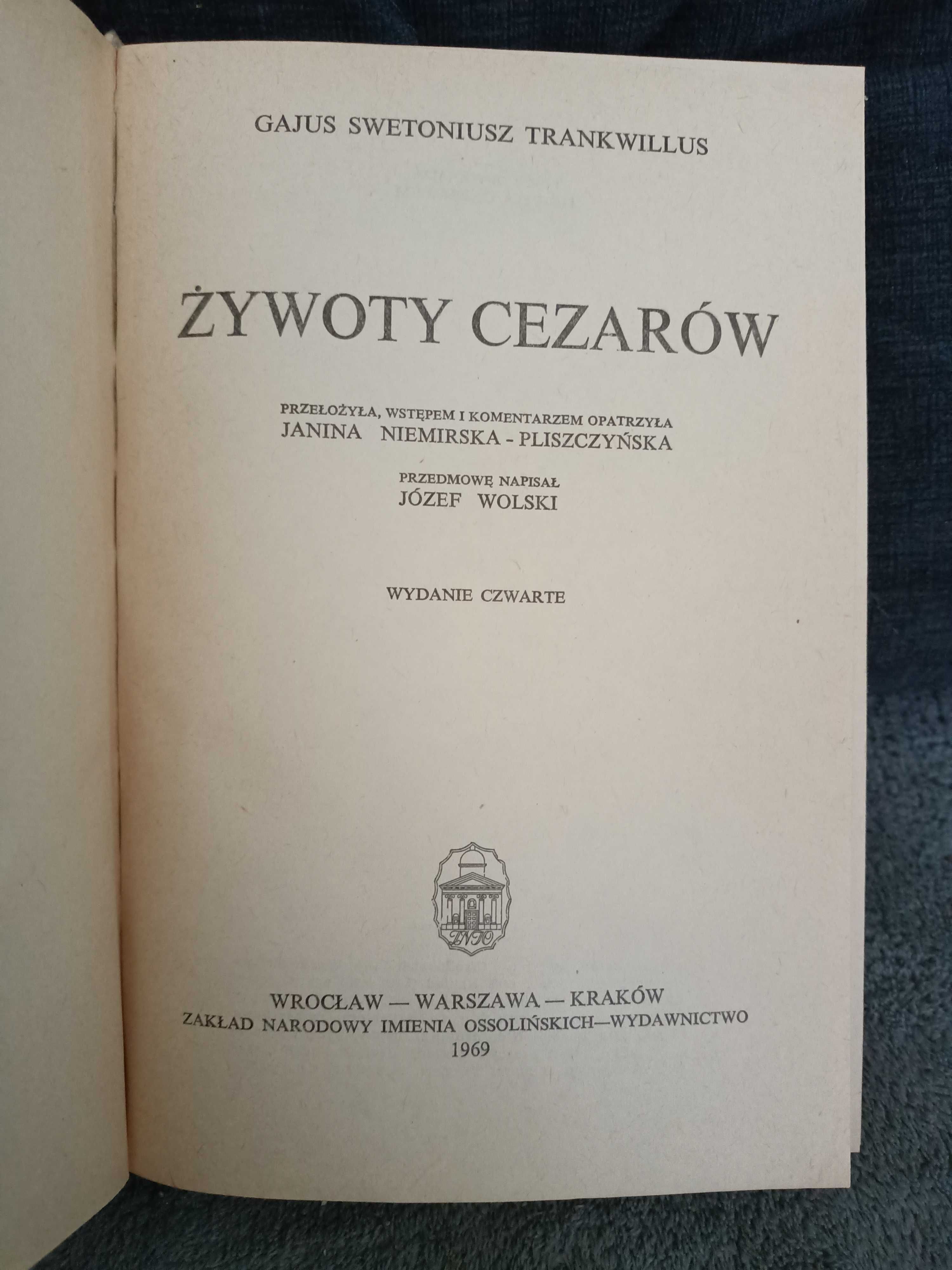 G. Trankwillus " Żywoty Cezarów " - kolekcjonerskie /-/