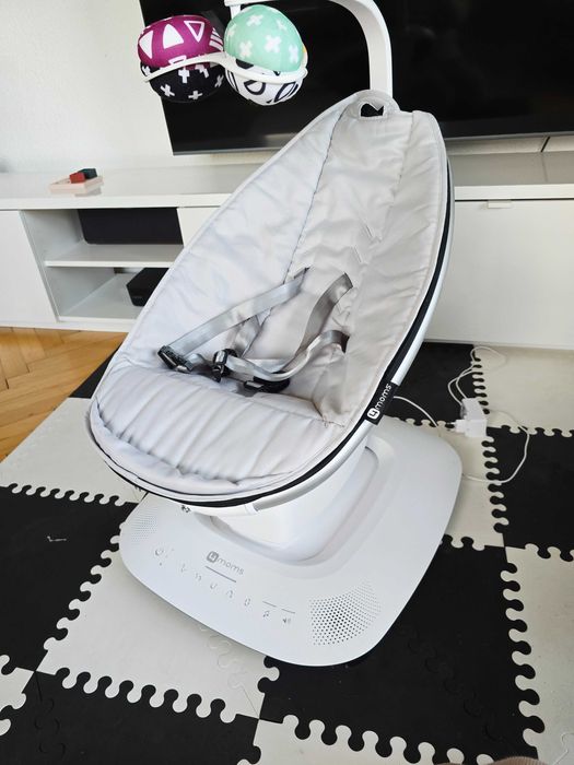 Leżaczek bujaczek 4moms MamaRoo 5 sprawny zadbany szary