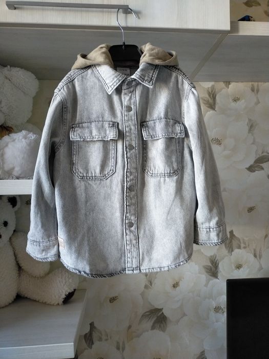 Джинсова рубашка куртка вітрова 110-116 см Zara