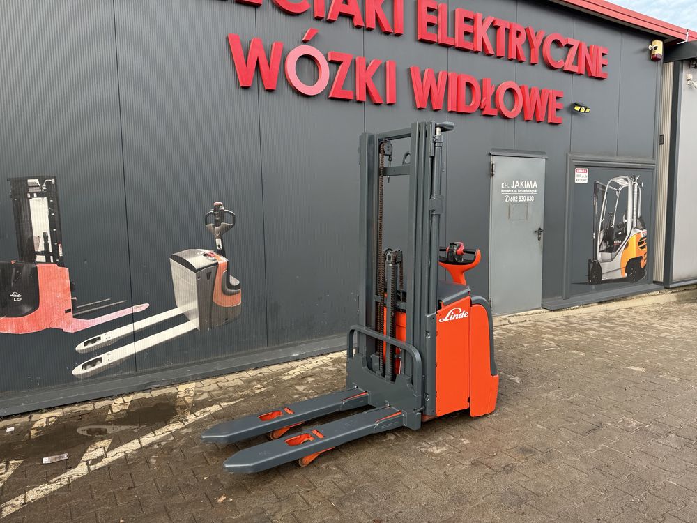 Paleciak elektryczny Linde 2011 r 1400 kg 430 cm L 14