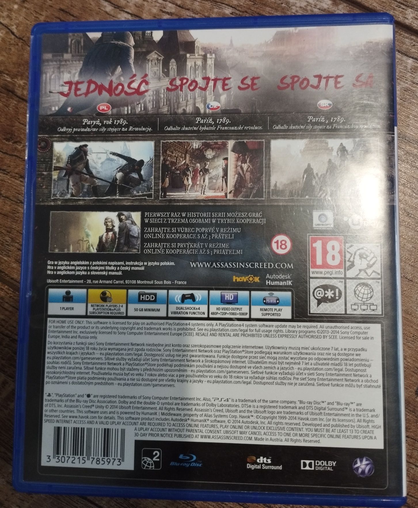 Gra Assassin's Creed Unity PS4