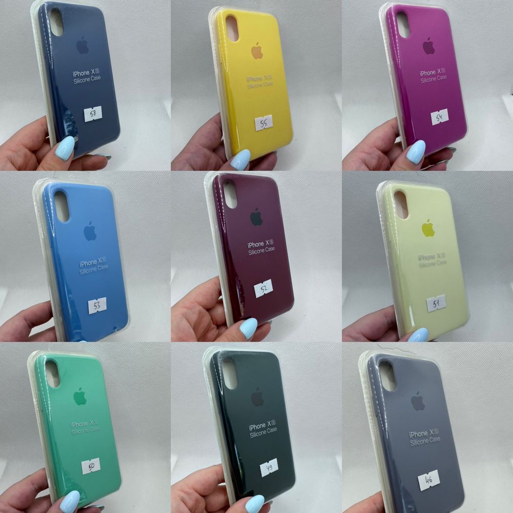 Чехол Silicone cover case для iPhone X XS Max айфон х хс Макс софт тач