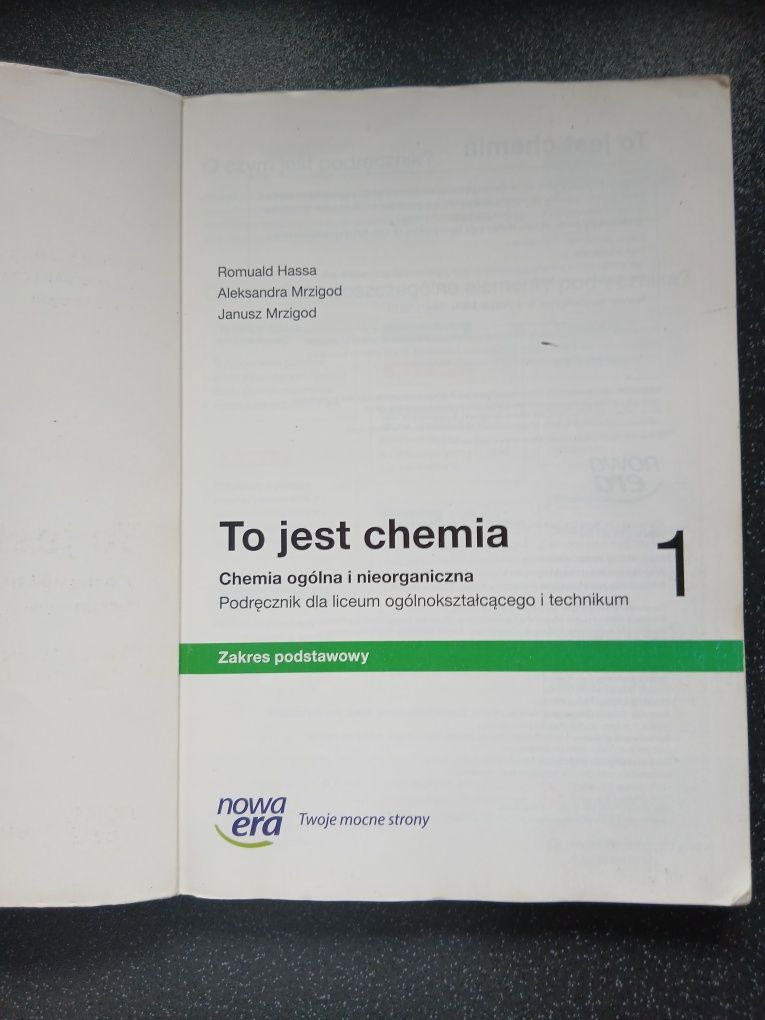 Podręcznik To jest chemia 1 Nowa Era zakres podstawowy