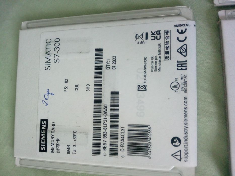 Siemens karta pamięci nowa 8MB do PLC S7 300
