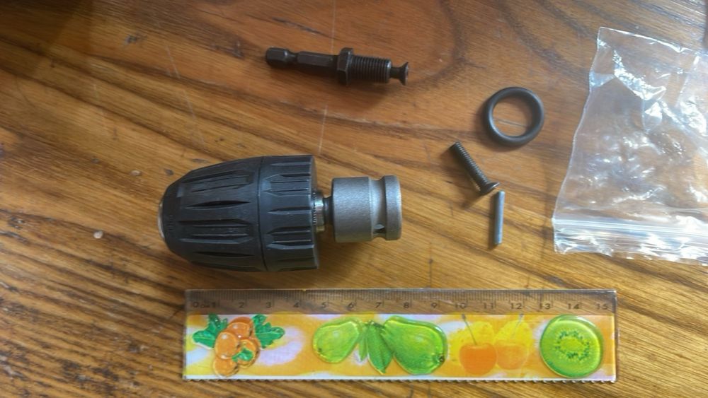 Перехідник адаптер з гайковерта на дрель1/4 1/2 0,2-10мм новий якісни