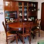 Móvel Sala mogno, com bar e cristaleira, imensa arrumação (como Novo)