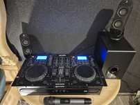 Kontroler DJ Gemini CDM 4000 + Głośniki + Mikrofon