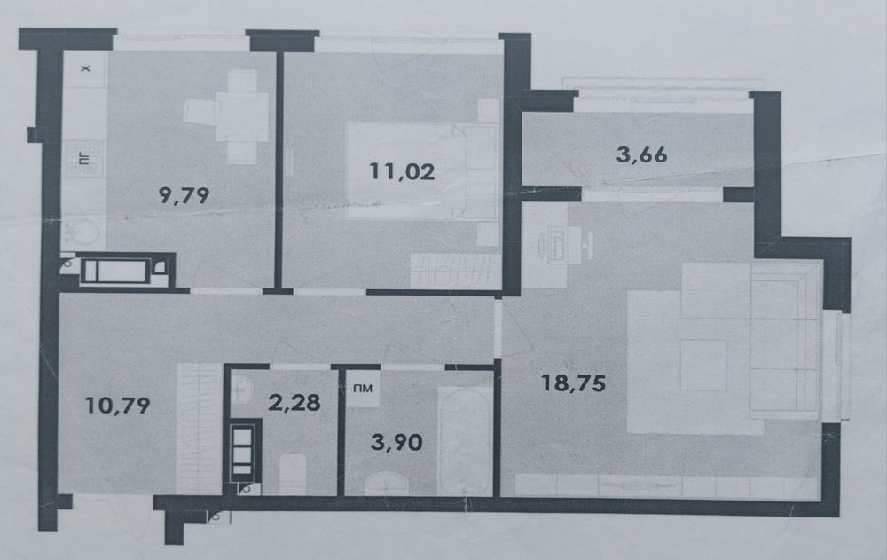 2 кімн в ноаобудові Корбутівка