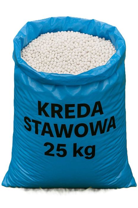 Kreda do stawu granulowana, kreda bezpieczna dla ryb redukuje Ph, 25kg