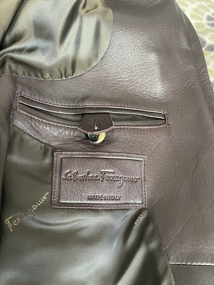 Куртка шкіряна Salvatore Ferragamo