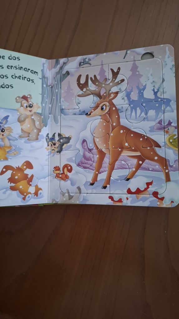 Livro com puzzles